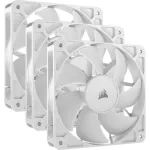 Corsair RS120 PWM korpuso au&scaron;intuvai, 3 vnt. pakuotė, 120 mm, balti, CO-9050193-WW