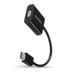 Adapteris Axagon RVH-VGAN HDMI -> VGA, FullHD, 1920x1200, garso i&scaron;vestis, maitinimo įvadas