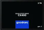 GOODRAM CX400 Gen.2 SSDPR-CX400-02T-G2 2 TB 2,5 col. SATA III SSD, 3D TLC NAND, skaitymas 550 MB/s, ra&scaron;ymas 500 MB/s, 7 mm