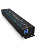 ICY BOX 17 prievadų USB 3.2 Gen 1 koncentratorius, 5 Gbit/s, juodas