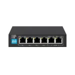 Nevaldytas jungiklis Extralink EUROS V2 4x 100Mb/s PoE/PoE+