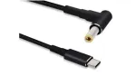 Lyties keitiklio laidas Microconnect USBC-DC-5A-20V USB C į 5.5&times;2.5 mm 1,2 m juodas