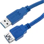 Techly USB 3.0 ilginimo laidas A Ki&scaron;tukas / A Lizdas 0,5 m mėlynas ICOC U3-AA-005-EX