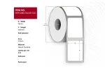 Termo lipdukas etikečių spausdintuvui Capture SHIPLABEL76X102-C25 76x102mm