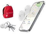 Cellularline Tracy 2 vnt. rinkinys &ndash; Daiktų sekiklis su Apple Find My palaikymu, balta, atspari dulkėms