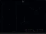 Įmontuojama indukcinė kaitlentė Electrolux EIS77453, 4 zonos, 680&times;490&times;44 mm, juoda, stiklo vir&scaron;us
