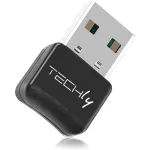 Techly IDATA USB-BLT5 USB Bluetooth 5.0 adapteris, juodas