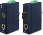 Tinklo medijos keitiklis PLANET IGTP-802T pramoninis 10/100/1000BASE-T/SFP