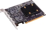 Vidinė USB 3.2 Gen 2 adapterio kortelė Sonnet USB3C-8PM-E PCIe Low-profile Juoda