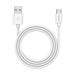 PEDEA greitojo įkrovimo ir duomenų laidas USB-A/USB-C&reg;, 1 m, baltas (60040121)