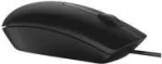 Dell MS116 - Optinė pelė - 2 mygtukai - Laidinė - USB - Juoda - Mažmeninė prekė - Skirta Chromebook 11 3180, 13 3380, Latitude 34XX, 5285 2-in-1, Precision 35XX, 55XX, 75XX, 77XX
