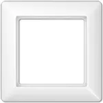 Rėmelis ki&scaron;tukiniam lizdui JUNG AS 581 BF WW baltas &mdash; termoplastikas, 80,5&times;80,5 mm