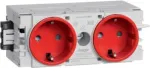 Hager Dado Trunking Plug-In modulis (P x A x G) 120 x 50 x 61 mm GS20003020 1 vnt. eismo raudona (GS20003020)