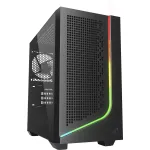 Korpusas Sharkoon J1000 ARGB mATX &ndash; vidutinis bok&scaron;tas su ARGB ap&scaron;vietimu