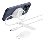 Belaidis telefono įkroviklis Belkin WIA014kqWH &ndash; vidaus USB maitinimas, baltas