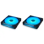 LIAN LI UNI FAN SL-INF 140 ARGB Reverse Blade PWM 4 rinkinys, juoda