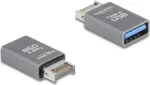 DeLOCK 67230 Laidinio lyties keitiklis USB Type-E į USB Type-A, pilka