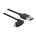 USB kabelis DeLOCK 83849 USB 2.0 0,5 m USB A Micro-USB B juodas