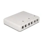 DeLOCK 67052 pavir&scaron;inio montavimo dėžutė &scaron;viesolaidiniams moduliams, 6 prievadai, balta