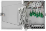 Pavir&scaron;inio montavimo skirstomoji dėžė Rutenbeck APL 12&times;LC-D OS2 APC, &scaron;viesiai pilka RAL 7035