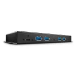 Lindy 43275 7 jungčių USB 3.1 &scaron;akotuvas (3x USB 3.1 Gen 2 + 4x USB 3.1), montuojamas į stovą, nuolatinės srovės maitinimas