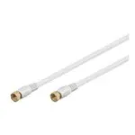 Wentronic Goobay SAT jungiamasis kabelis, 100% ekranuotas, auksuotas, baltas, 1,5 m - F ki&scaron;tukas F ki&scaron;tukas (67290)
