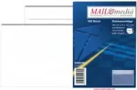 MAILmedia C6 vokas, baltas, be langelio, 70 g/m&sup2;, savaiminio klijavimo, pilku vidiniu spaudu (214390)