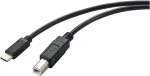Renkforce RF-5720420 USB kabelis 2 m USB 2.0 USB C USB B juodas