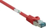 RJ45 tinklo laidas CAT 6a S/FTP 10.00 m raudonas, liepsnai atsparus (RF-5043952)