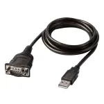 Lindy 43413 USB į RS232 keitiklis su COM prievado i&scaron;laikymu, pilka, 1,5 m