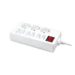 LogiLink 9 lizdų 1,5 m baltas