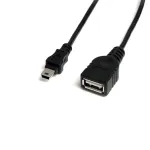 StarTech.com 0,3 m Mini USB 2.0 laidas - USB A į Mini B F/M