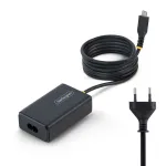 StarTech.com 65W USB-C ne&scaron;iojamojo kompiuterio įkroviklis su 1,5 m USB-C kabeliu, maitinimo adapteris, tinka Dell, XPS, HP ProBook, MacBook Pro, Microsoft Surface Pro