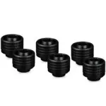 Thermal Grizzly DeltaMate Compression Fitting ST16, žalvarinis G1/4, juodas, 6 vienetų paketas (TG-DM-FIT-6001)