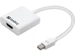 Sandberg Adapter MiniDP 1.2>HDMI 2.0 4K60, Mini DisplayPort, HDMI, Ki&scaron;tukas, Lizdas, 3840 x 2160 pikselių, 6 Gbit/s