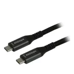 Synergy21 USB4 laidas USB-C į USB-C 2,0 m juodas pintas 40Gbps 240W Gen 3x2 E-Marker Chip