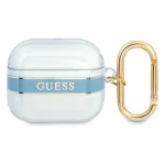 Guess GUA3HHTSB Strap Collection apsauginis dėklas Apple AirPods 3rd Generation &ndash; mėlynas