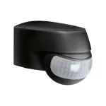 ESYLUX MD 200 PIR judesio detektorius, 12 m, montuojamas ant sienos, juodas, IP44, 2000 liuksų, 2,5 m