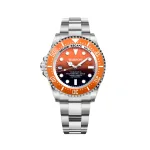 BOBROFF MAN BF0004ibn 42mm Quartz Analog Men's Watch Stainless Steel Case Brown Leather Strap