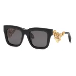 Roberto Cavalli SRC041M520700 Unisex akiniai &ndash; juodas rėmelis, pilki gradientiniai lę&scaron;iai, 52 mm
