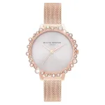 Olivia Burton Moteri&scaron;kas Laikrodis OB16US50 30mm Rožinis Auksas Nerūdijantis Plienas