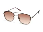 Kenneth Cole vyri&scaron;ki stačiakampiai akiniai nuo saulės KC1399-5608F - Juodi/Pilki 56mm
