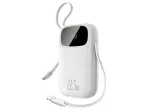 Baseus EnerFill FC31 20000 mAh 22.5W USB-C + Lightning Power Bank White
