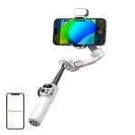 AOCHUAN X2 3 a&scaron;ių gimbal su RGB ap&scaron;vietimu (balta)