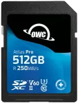 OWC Atlas Pro 512GB SDXC UHS-II V60 Media Card &ndash; didelės talpos SD (SDXC) atminties kortelė
