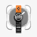 Spigen Glas.TR EZ Fit grūdinto stiklo ekrano apsauga, skirta Samsung Galaxy Watch 44mm (2 vnt. pakuotė) - Skaidri