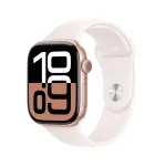 APPLE Watch Series 10 GPS 46 mm rožinio aukso aliuminio korpusas su &scaron;viesiai rožiniu sportiniu dirželiu &ndash; M/L