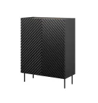 Lentyninė spinta cama meble ONDA 2D2SZ knygų lentyna 98&times;45&times;127 cm juoda