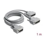 Delock Adapteris Y formos kabelis Serijinis RS-232 LFH D-Sub HD 60 kontaktų ki&scaron;tukas į 2x D-Sub 25 kontaktų ki&scaron;tukas, 1 m, Pilka