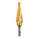 DEWALT DT5027-QZ HSS Pakopinis Grąžtas 4-12 mm, 9 Pakopų, TiN Danga, &Scaron;e&scaron;iakampis Kotas